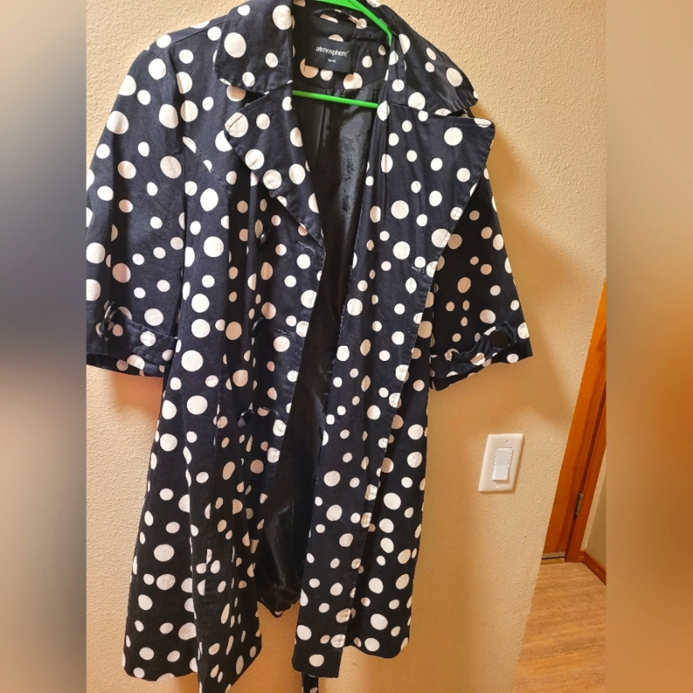 Black and white polka dot jacket